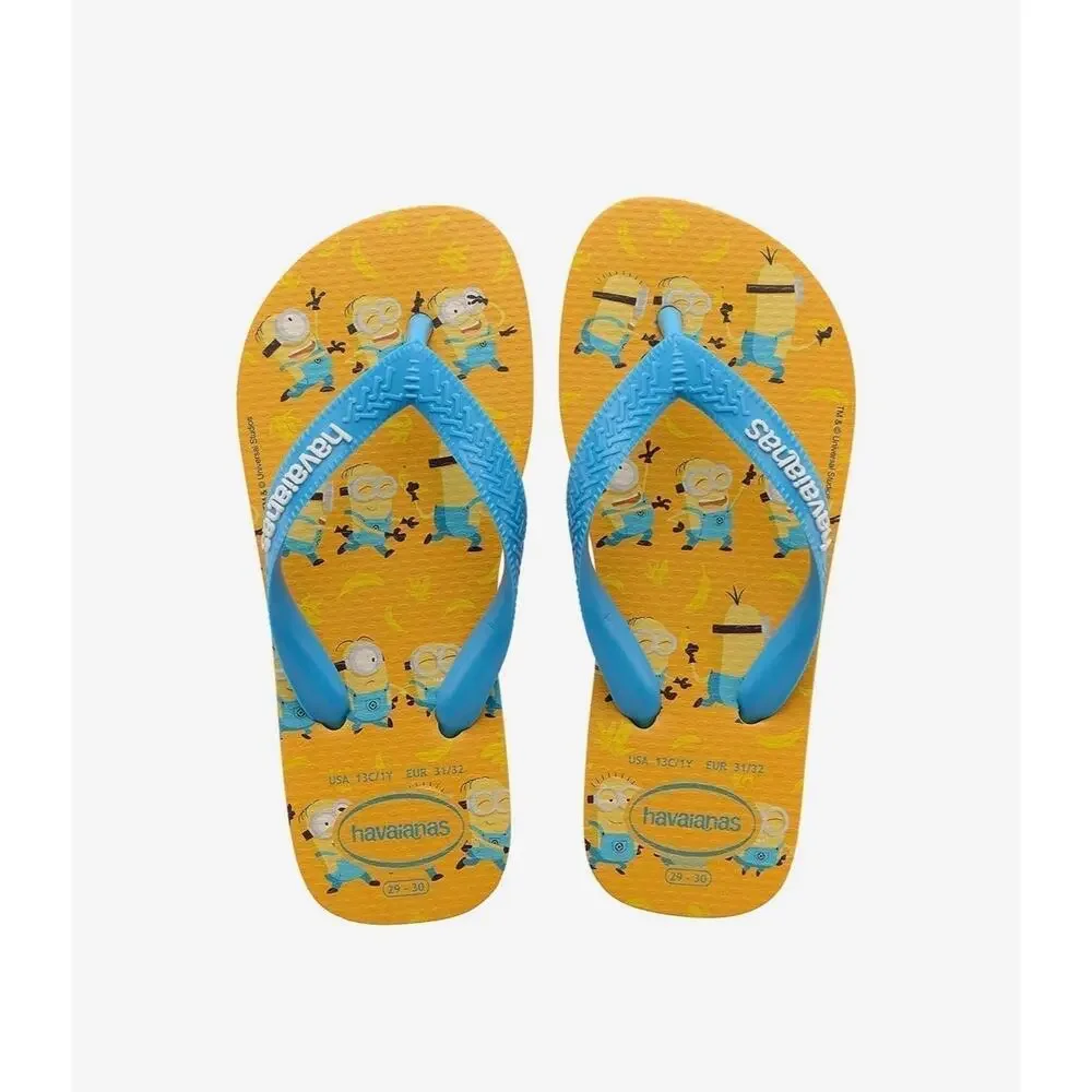 NWT❤️Havaianas Boys/Girls kids Minions Sliper sz11